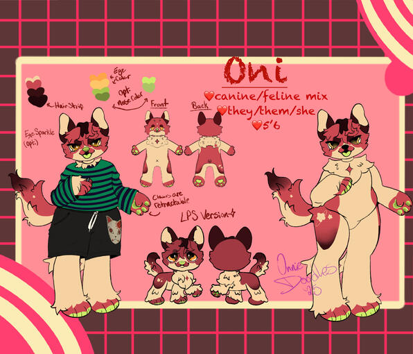 Reference sheet with extras ($45)